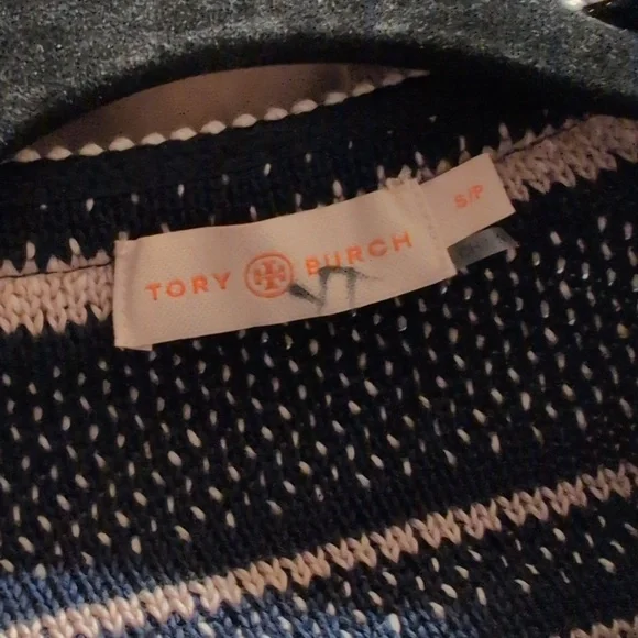 Tory Burch striped cotton cardigan